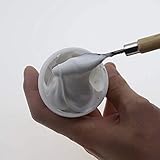 Juner Adults Kids Cement Mortar Paste for Mini Cement Cinder Bricks Miniature Cinder Blocks DIY Building Toys, Builds Your Own Tiny Wall, Environmentally Friendly, Non-Toxic (White)