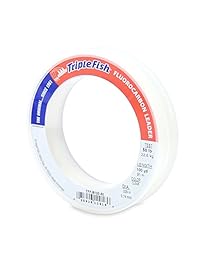 Triple Fish 50 lb Prueba líder de fluorocarbono línea de pesca