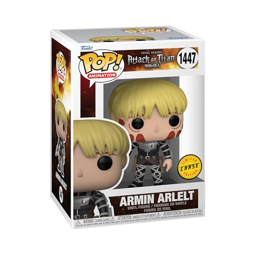 Funko POP! Animation: Attack on Titan - Armin Arlert - 1/6 Odds for Rare Chase Variant - Collectable Vinyl Figure - Gift Idea - Official Merchandise - for Kids & Adults - Anime Fans