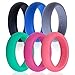 Silicone Wedding Ring, Smartdoo Wedding Band 6 Ring Pack for Men Women Flexible Comfort Sport Love Ring