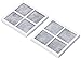 2 x Replacement for air filter ADQ73214402, ADQ73214404, LT120F