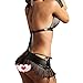 Guixiu Women Plus Size Lingerie Babydoll Chemise Nightwear Set Strap Stretch Lace Sleepwear XL-5XL (M, 005)