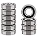 XiKe 10 Pack Flanged Ball Bearing ID 5/8" x OD 1-3/8", Lawn Mower, Wheelbarrows, Carts & Hand Trucks Wheel Hub for Suitable, Replacement for Snapper, Stens, JD, Snapper, MTD, Marathon ＆ AYP Etc. primary
