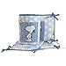Bedtime Originals Peanuts Forever Snoopy 4 Piece Crib Bumper, Blue/Gray