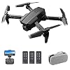 GoolRC RC Drone with Camera 4K Drone Dual Camera LS-XT6 Track Flight Gravity Sensor Gesture Photo Video Altitude Hold…