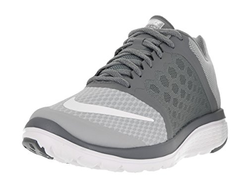 Nike Men's FS Lite Run 3 Wolf Grey/White Cool Grey Running Shoe 9 Men US