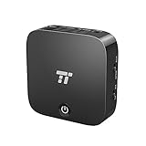 TaoTronics Bluetooth Transmitter and Receiver, Digital Optical TOSLINK and 3.5mm Wireless Audio Adapter for TV/Home Stereo System - aptX Low Latency (Renewed)