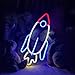 Rocket LED Neon Sign Lights Night Light Kids Room Decor