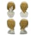 Cosplay Wigs Golden Blonde Short Boy Male Anime Show Synthetic Hair