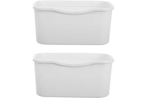 ifundom 2pcs Bunk Bed Shelf Organizer with Side Hooks, White Bedside Hanging Storage Bins for Dorm Room,