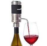 Ivation Electric Wine Aerator and Dispenser - Easy Touch Operation - Battery Operated - Decanter for Red and White Wine - FDA Approved - Gift Box