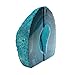 Crystal Allies Gallery: Pair of Small Polished Agate Geode Halves Bookends w/Authentic Stone Card - 1lb to 3lb