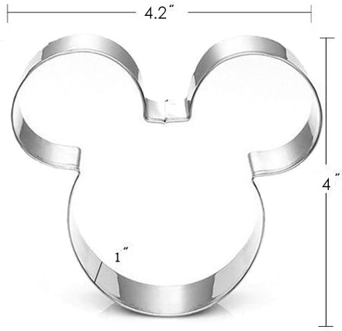 4 Inch Mouse Cookie Cutter - Food Grade Stainless Steel Cushioned Shape