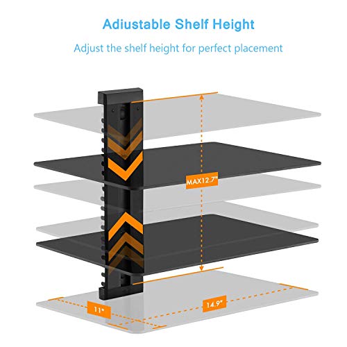 2 PERLESMITH+Floating+Shelf+Double+Mount