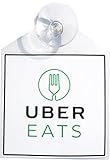 Uber Eats rideshare display decal placard emblem with suction cup