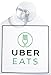 Uber Eats rideshare display decal placard emblem with suction cup