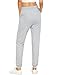 SweatyRocks Women's Ripped Pants Drawstring Yoga Workout Sweatpants Heather