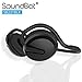 SoundBot SB221 HD Wireless Bluetooth 4.0 Headset Sports-Active Headphone for 20Hrs Music Streaming & 25Hrs HandsFree Calling w/Sweat Resistant Ergonomic Secure-Fit Design & Voice Command Support