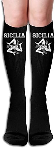 Sicilian Trinacria - Sicilia Pride Men And Women Classic Knee High Sock Non Slip Athletic Socks