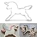 ULAKY Stainless Steel Unicorn Horse Mold Cookies Cake Biscuit Pastry Cutter Baking