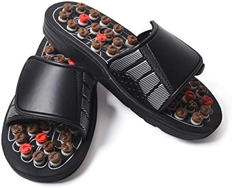 Magnetic Therapy Massage Slippers Jade Stone Acupressure Massage Sandals Shoes for Men Women Feet Sole Point Massage to Promote Blood Circulation