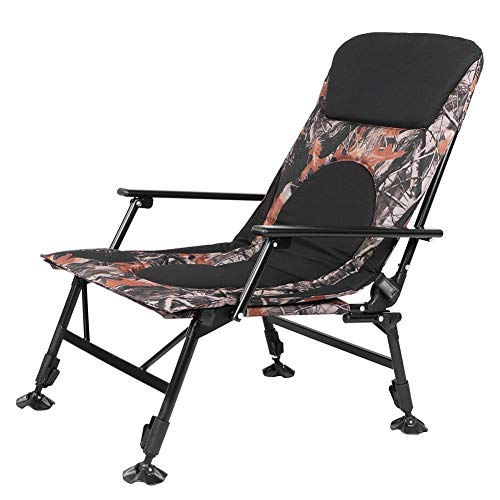 Dioche Angelsitz mit hoher Rückenlehne, zusammenklappbar, für den Außenbereich, hohe Festigkeit, Sportstuhl mit 4…