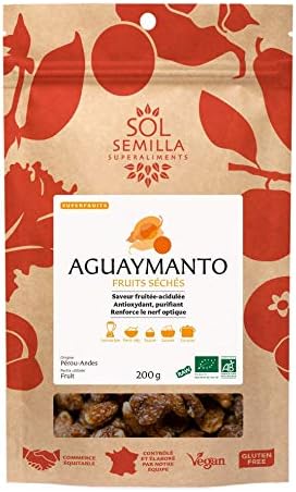Organic Incan Berries, Raw Golden Berries, Whole Physalis peruviana, Aguaymanto | 200g | Sol Semilla