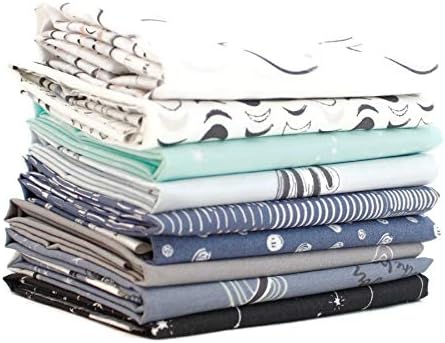 Southern Fabric Stargazer - Fat Quarter Bundle (9 pcs) - Mixed Designers 9 x 43 inches (22.86cm x 109.22cm) DIY Quilt Fabric