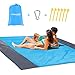 Sandfree Beach Blanket Large Size 108 x 85.2 inches for 7 Adults Outdoor Portable Travel Accessories Family Picnic Camping Mat Waterproof Lightweight Soft & Durable with 6 Stakes & 4 Corner Pockets