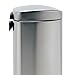 simplehuman Semi-Round Step Trash Can, Stainless Steel, 30 L / 7.9 Gal