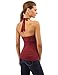 PattyBoutik Women Halter Ruched Sides Top (Burgundy Medium)
