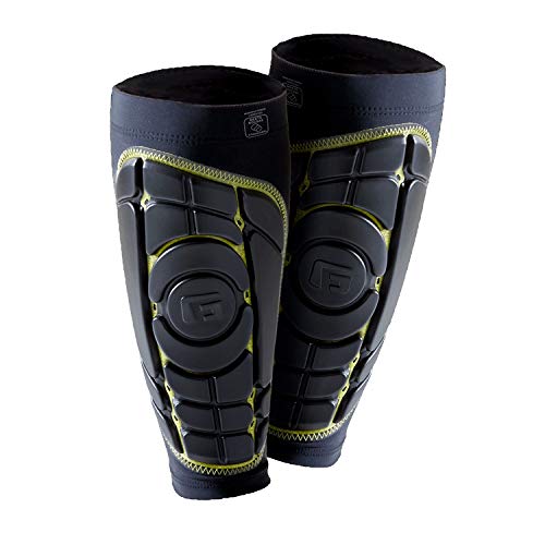 G-Form Pro-S Elite Shin Guards, Black/Yellow, Large