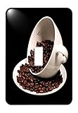 3dRose (lsp_213571_1) Photograph of a Coffee Cup Full of Coffee Beans Spilling Over Single Toggle Switch