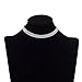 Boosic Adjustable Fishbone Choker Necklace Shaped Necklace For Women Silver Tone