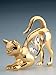 Cat Swarovski Crystal 24k Gold Plated Figurine NIB