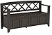 SIMPLIHOME Bedford SOLID WOOD Universal TV Media Stand, 53.9 inch Wide, Living Room Entertainment Center, Storage Cabinet with Glass Doors, for Flat Screen TVs up to 60 inches in Dark Tobacco Brown