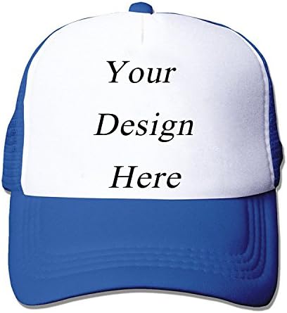 Unisex Classic Adjustable Baseball Cap, Custom Personalized Hip Hop Hat Design Photo or Message Print Cap (funny caps blue)