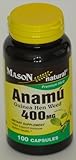 2 Pack Special of MASON NATURAL ANAMU CAPSULES 100 per bottle