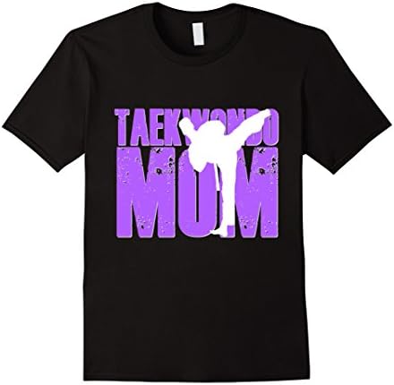 Mens Taekwondo Mom Shirt Mothers Day Black Belt Son Martial Arts 2XL Black