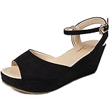 Nova Voda Open Toe Low Heel Women's Wedge Sandals
