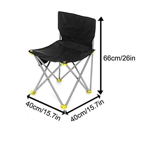 Hbao Outdoor Lightweight Folding Camping Angelstuhl Sitz Tragbare Strandgarten Garten Outdoor Freizeit Picknick Strand… – Bild 3
