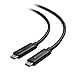 Certified Cable Matters Active 40Gbps Thunderbolt 3 Cable in Black 3.3 Feet Supporting 100W Charging (Not Compatible with USB-C Ports Without The Thunderbolt Logo)