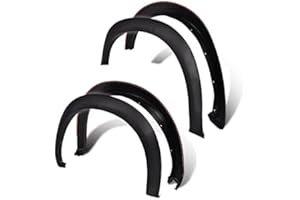 PIT66 Fender Flares Compatible With 2009-2018 Dodge Ram 1500 Factory Style Bolt On Fender Flares 68054339AB, 68054338A