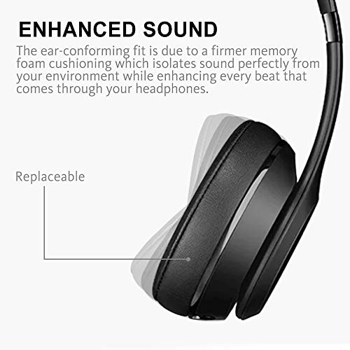 Aipker Replacement Earpads Cushions for Beats Studio 2/3.0 Headphone Wireless (2 PCS/Black)