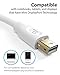 Fosmon HD1912 Mini DisplayPort to HDMI (15 FT), Mini DP [Thunderbolt Port Compatible] to HDMI Cable Adapter for Apple Surface Pro, MacBook Pro, MacBook Air, Mac, Mac Mini - Gold Plated (White)