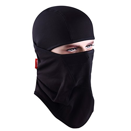 Aegend Balaclava Windproof Ski Mask Winter Motorcycle Neck Warmer Tactical Balaclava Hood Polyester Fleece Women Men Youth Snowboard Hat Outdoors Helmet Liner Mask, Black,White,Grey,Pink,1 Piece