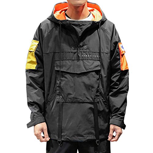 MIS1950s Lightweight Hoodie Pullover Men's Mountain Jacket Ski Coat Windproof Outerwear