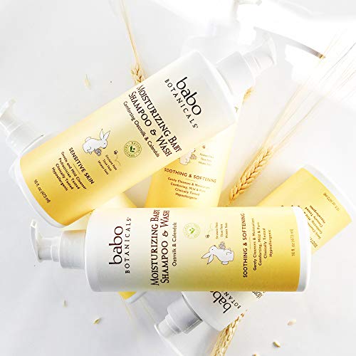 Babo Botanicals Moisturizing PlantBased 2in1 Shampoo & Wash with