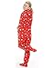 Footed Pajamas - Holly Jolly Christmas Adult Hoodie One Piece
