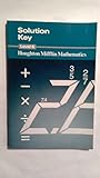 Paperback Houghton Mifflin Mathematics Level 6 Solution Key Book